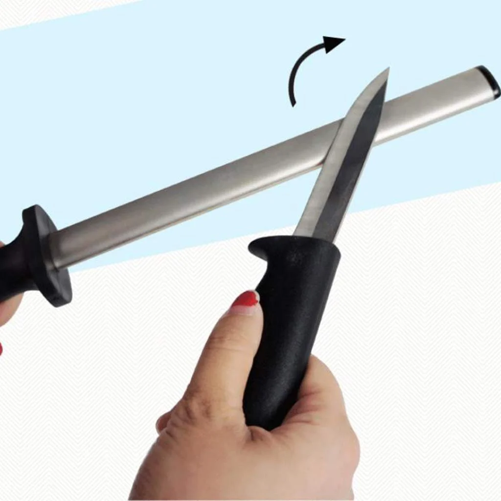 Мусат из нержавеющей стали овальный 30 см, фото №2