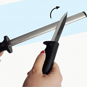 Мусат из нержавеющей стали овальный 30 см synthetic.ua - Фото 1