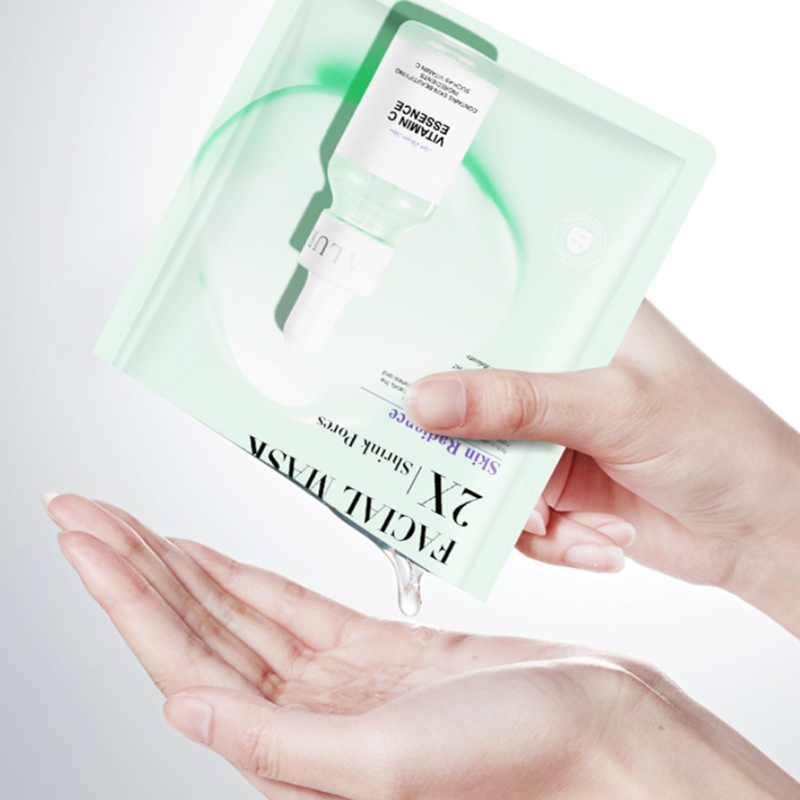 Гелева маска з вітаміном C 8 шт. Зволожуюча тканинна маска з гіалуроновою кислотою, фото №7