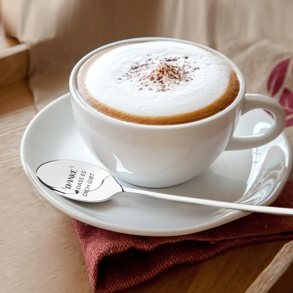 Набір з 2 кавових ложок з гравіюванням, фото №5