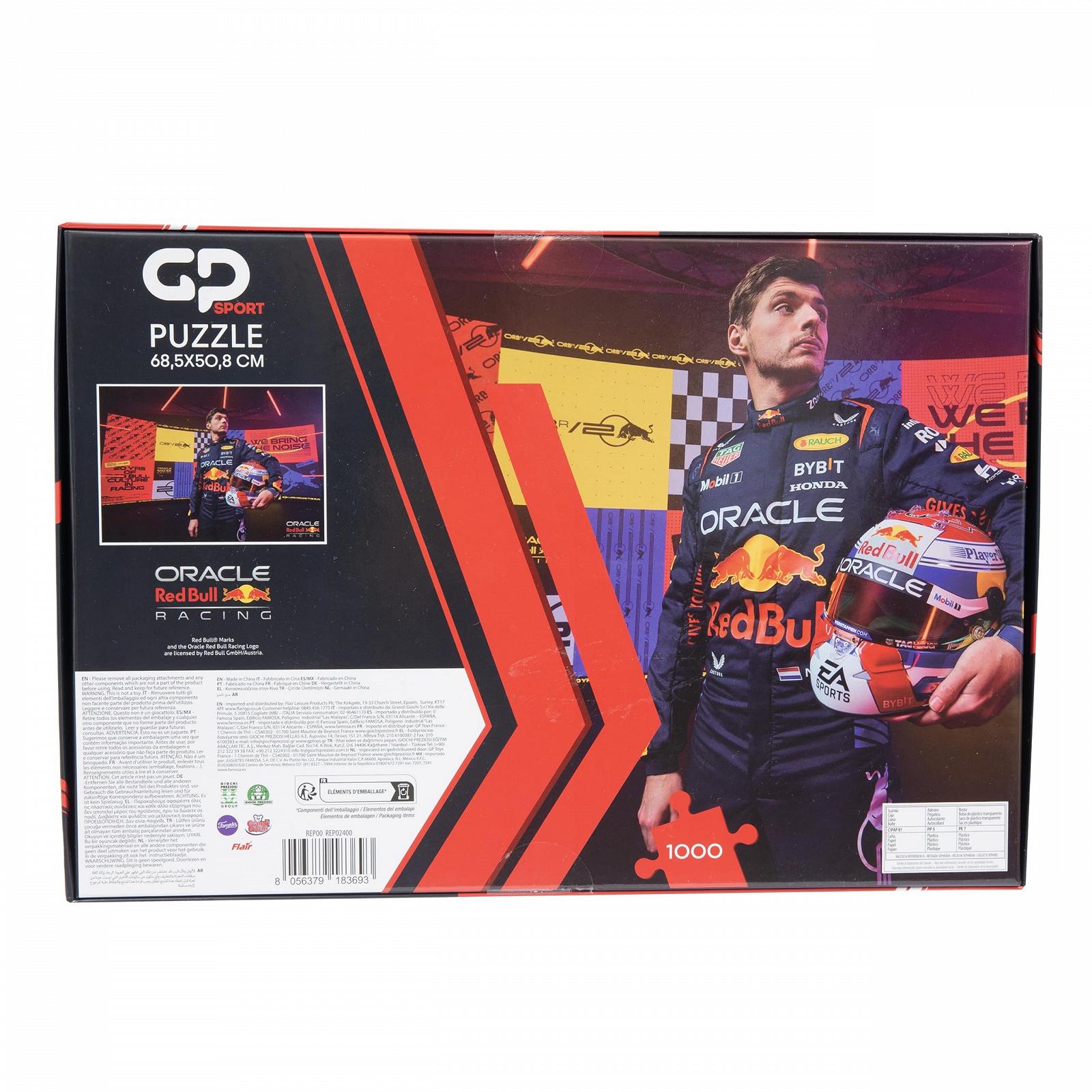 Пазл GP Moto Sport Red Bull Racing Max Verstappen F1 Car 1000 деталей 2D 68.5 х 50.8 см, фото №3