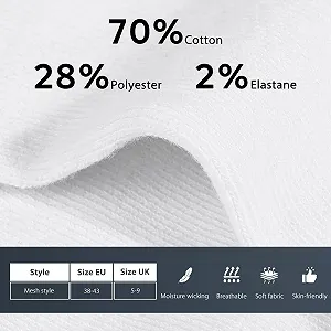 Шкарпетки-слідки Чоловічі та Жіночі C-8pc Білий synthetic.ua - Фото 1