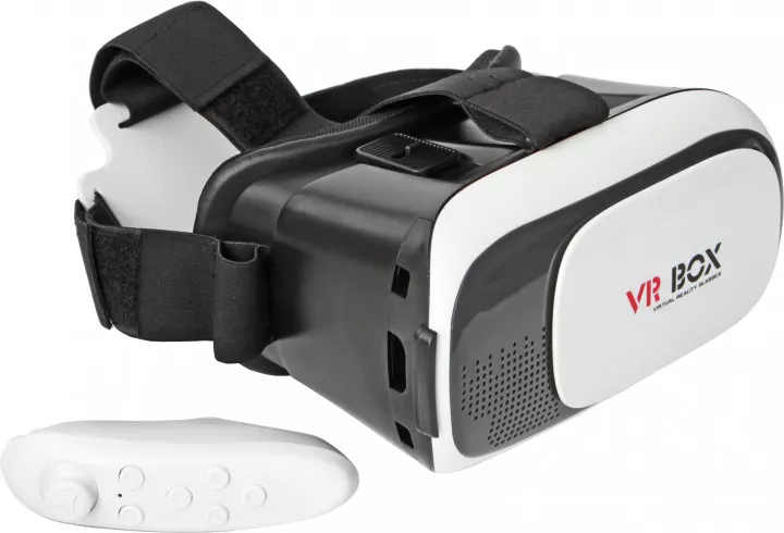 3D Очки виртуальной реальности с пультом управления для телефона VRBOX 2.0 ВиАр шлем, фото №3