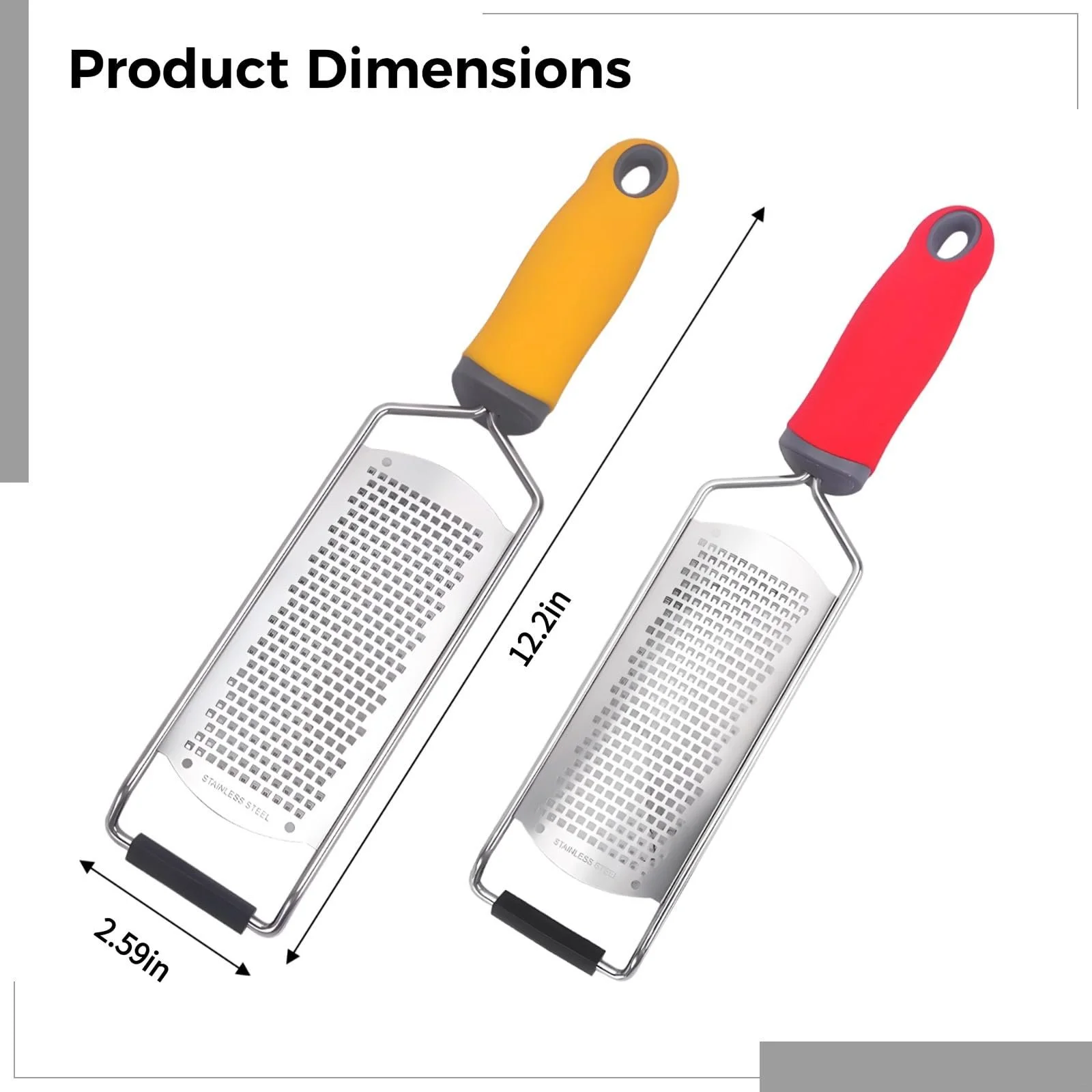 Терка для твердого сиру, лимона, шоколаду, пармезану, імбиру та цитрусових, фото №4