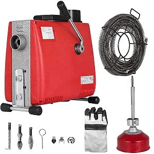 Машина для очистки труб VEVOR 100AA-75 Красная - Фото 1