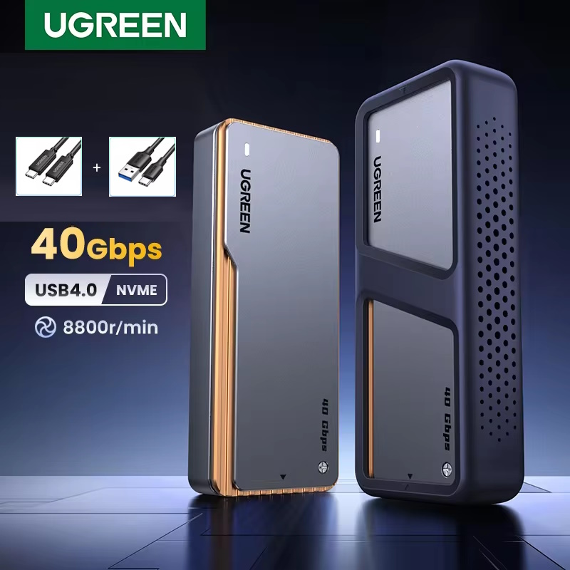 Зовнішня кишеня UGREEN CM642 40Gbps M.2 NVMe SSD to USB4, Thunderbolt 4 Grey  (15976), фото №3