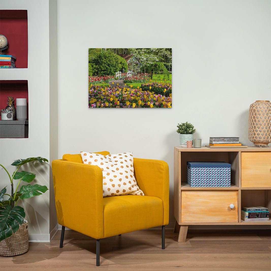 Пазл Ravensburger 12000851 Beautiful Gardens, Keukenhof Gardens, Netherlands 1000 деталей для дорослих та дітей від 14 років з садами та рослинами, фото №5