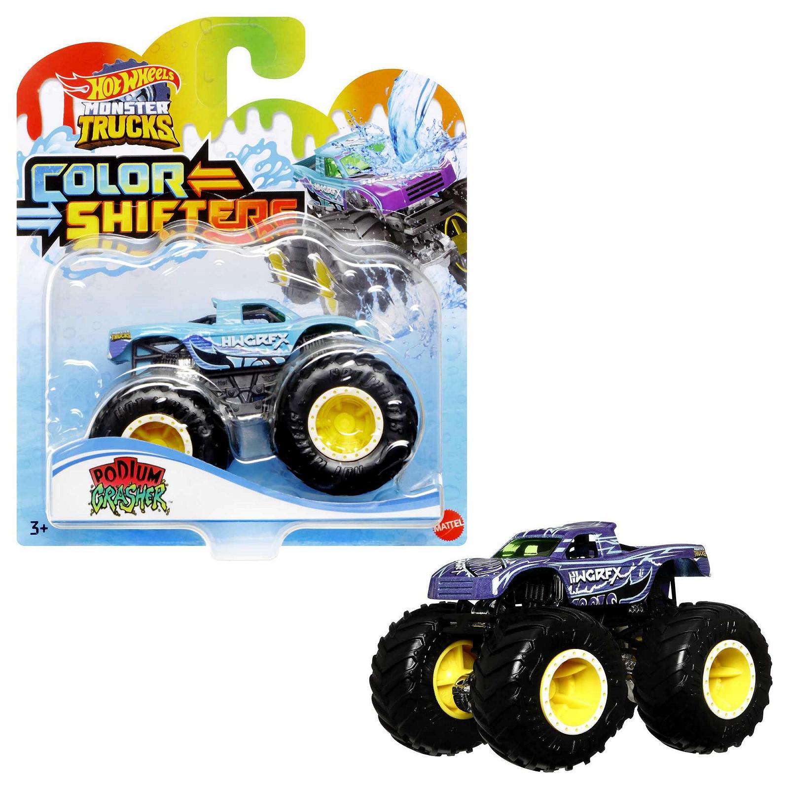 Машинка Mattel Hot Wheels Monster Trucks Колір, Що Змінюється Різні Моделі (HGX06), фото №4