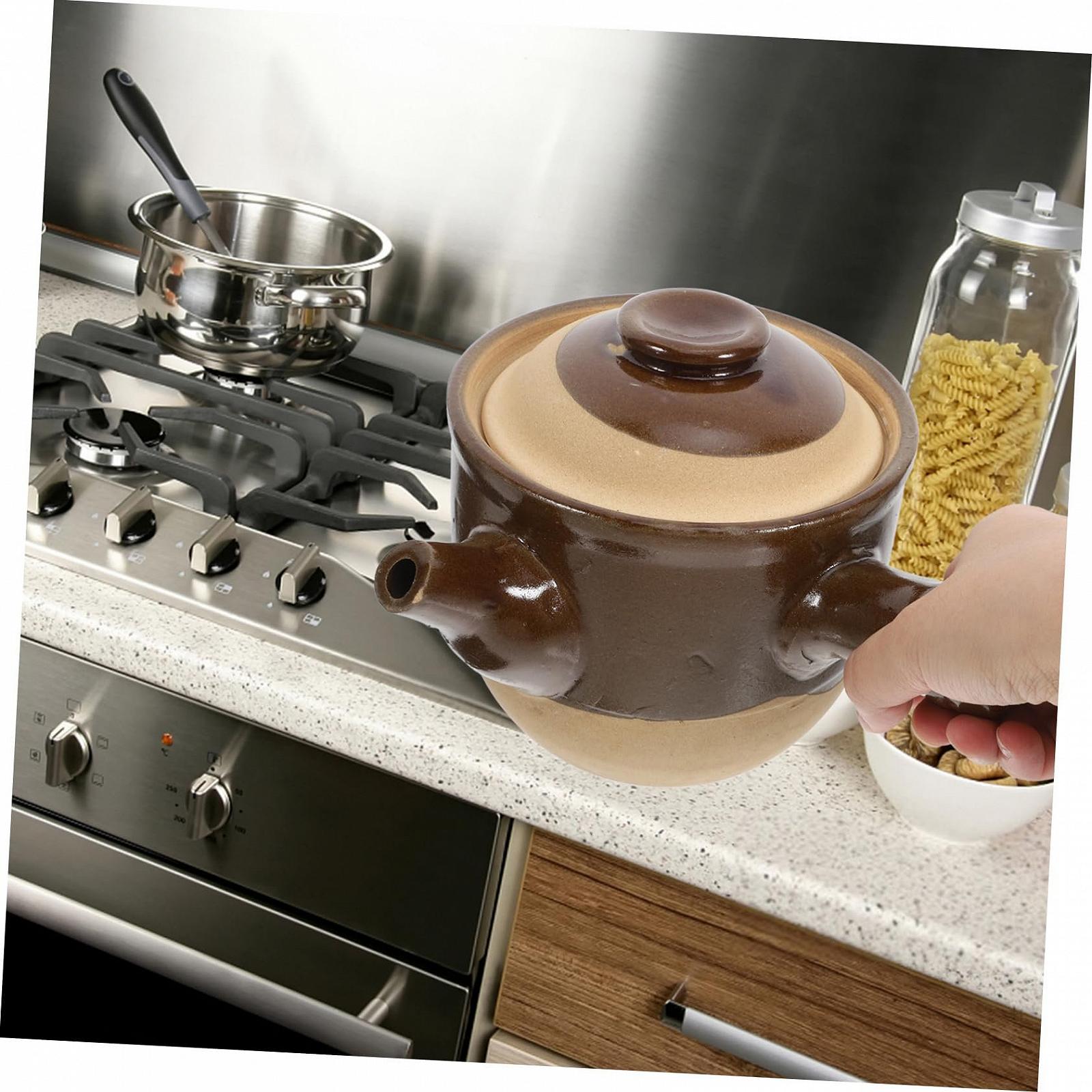 Ківш керамічний для заварювання лікувальних трав для газових та електричних плит, фото №5