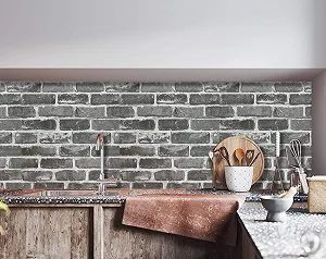 Обои самоклеящиеся CiCiwind 42 см x 10 м Виниловые Серый камень synthetic.ua - Фото 1