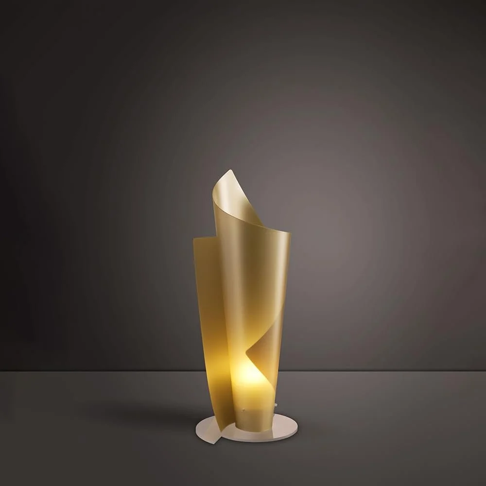 Настільна лампа Polilux Vela Діаметр 19 x Висота 50 см Золота, фото №1