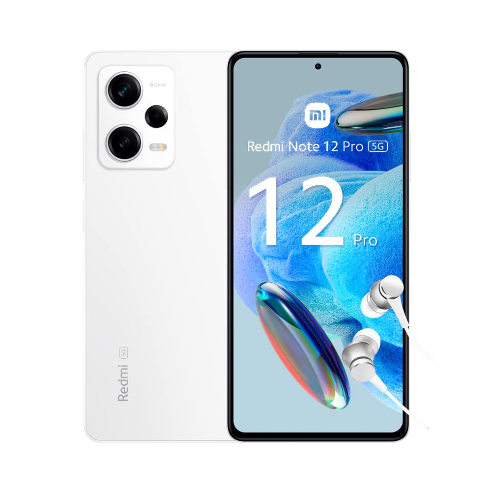 Смартфон Xiaomi Redmi Note 12 Pro 5G 8 + 128 ГБ Polar + Навушники, фото №1