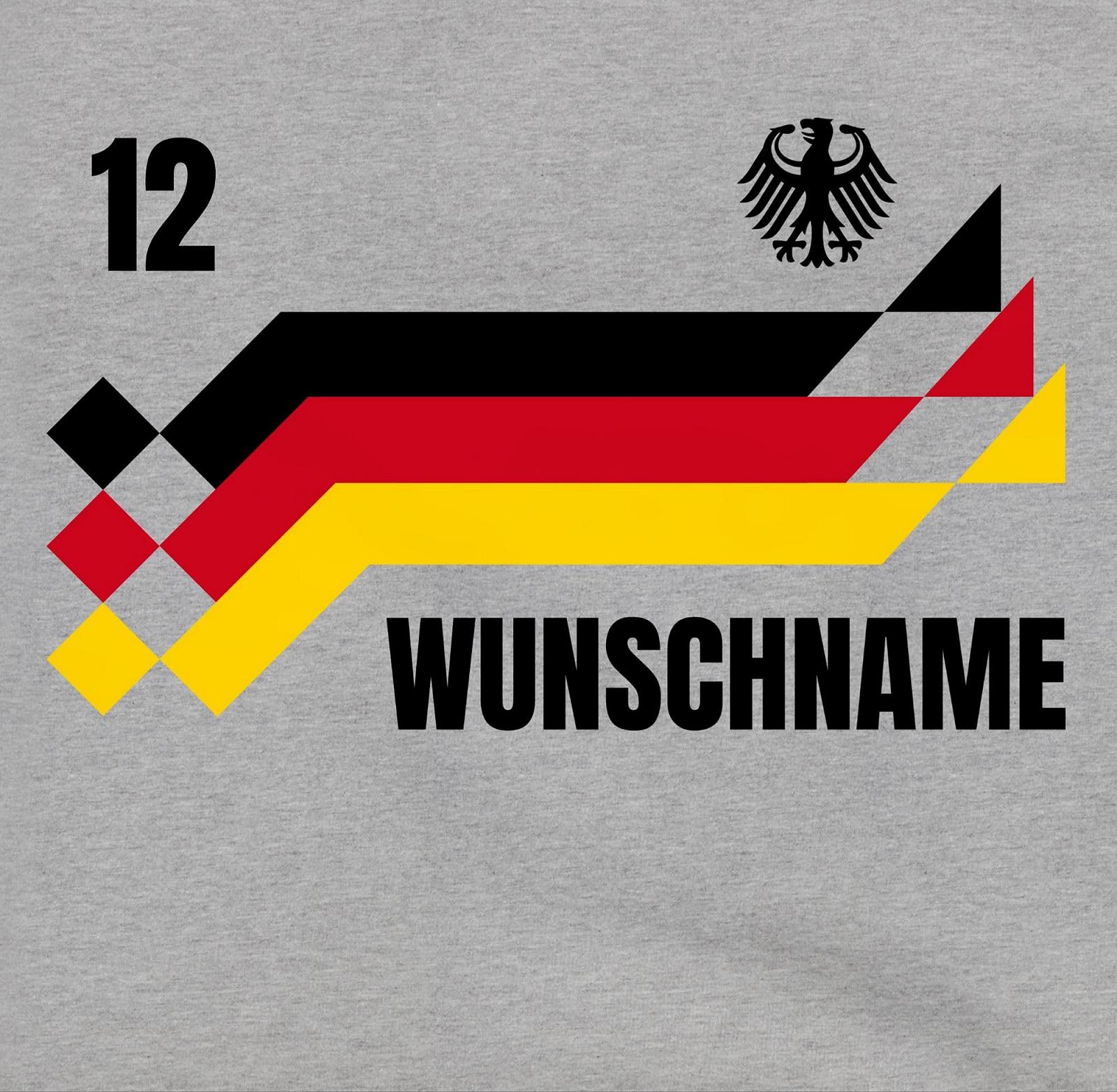 Худи Shirtracer Детский для мальчиков и девочек - 2024 Евро по футболу - Джерси Германии с именем и номером Германия, фото №2