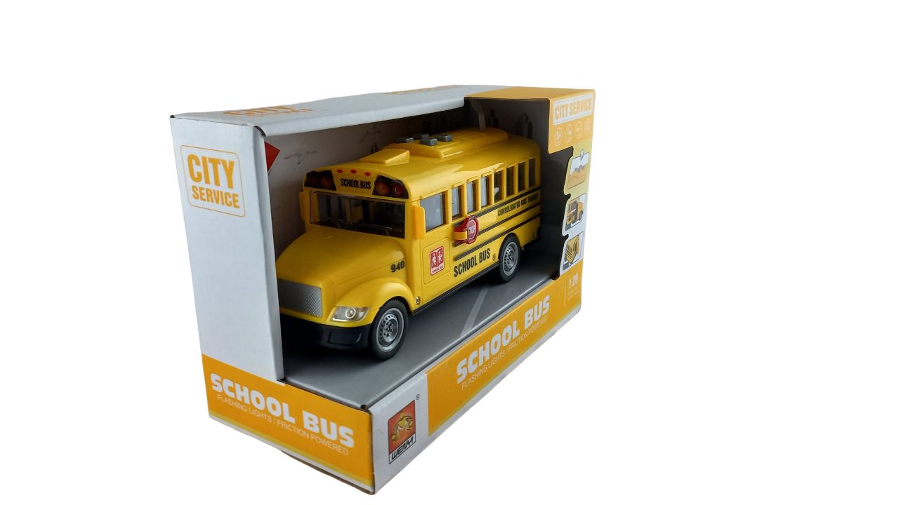 Автобус Школьный Shantou Sсhool Bus свет звук 20 см 151427, фото №2
