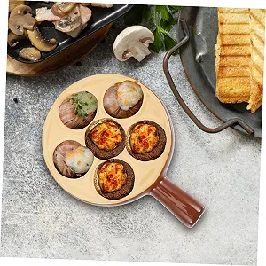 Форма для запікання равликів набір з 2 шт, керамічна з заглибленнями та ручками, термостійка synthetic.ua - Фото 1