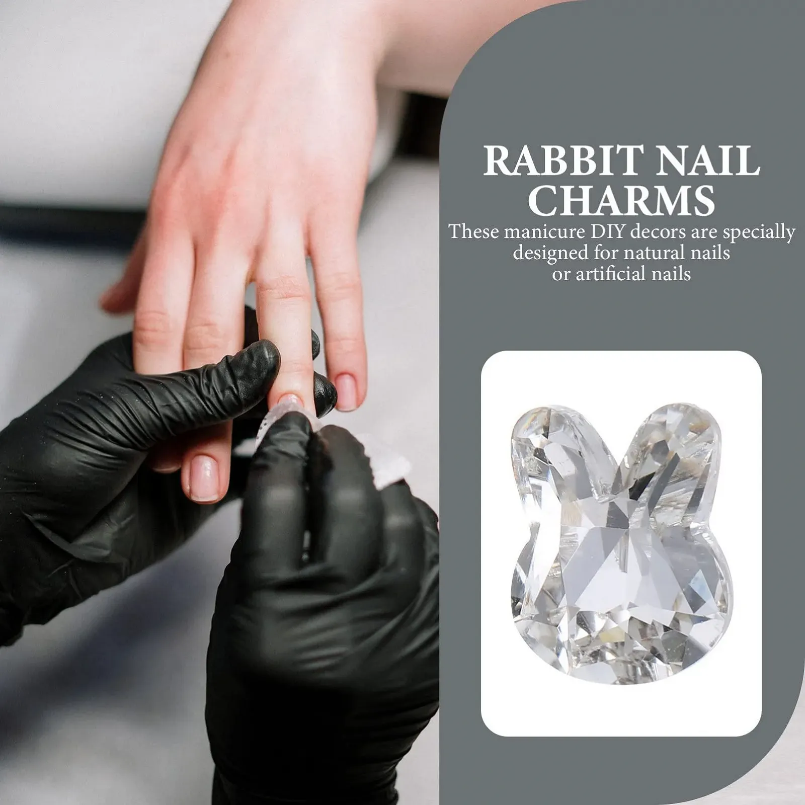 Стрази для нігтів FRCOLOR Кролик 3D-кролик 60 шт, фото №4 Стрази для нігтів FRCOLOR Кролик 3D-кролик 60 шт, фото №4