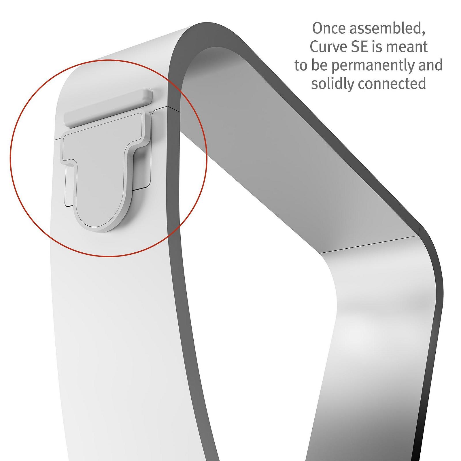 Подставка для ноутбука Twelve South Curve SE для MacBook и ноутбуков, алюминиевая эргономичная настольная охлаждающая подставка для дома или офиса, серебряная, фото №6