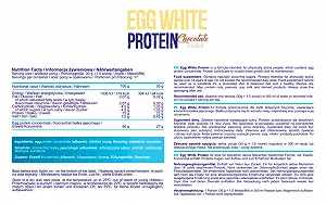 Egg White Protein 510g Chocolate synthetic.ua - Фото 1