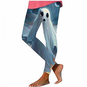 Леггинсы Generisch Halloween Shaping Sports Trousers Skinny Pants Costume Dia De Los Muertos 146 synthetic.ua - Фото 1