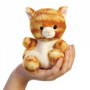 Мягкая игрушка Aurora Palm Pals Meow Cat 13 см Оранжевая synthetic.ua - Фото 1