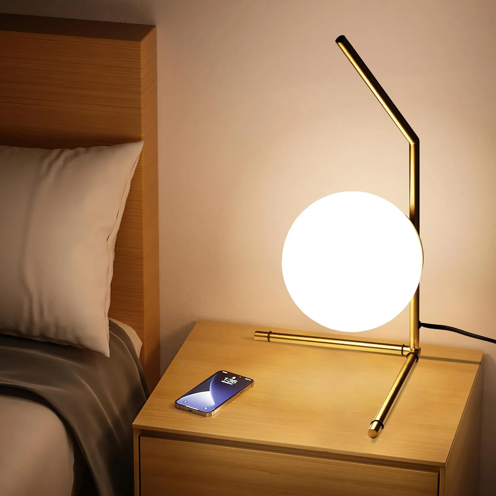 Настільна лампа Alpinaluz Minimalist 38 см Золотиста, фото №7