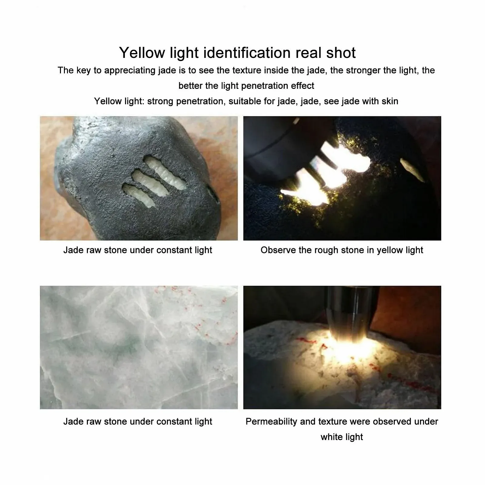 Ліхтар LED 3-в-1 Fabater для ідентифікації дорогоцінних каменів з хвостовим перемикачем для дорогоцінних каменів Jade, 365 нм, фото №4 Ліхтар LED 3-в-1 Fabater для ідентифікації дорогоцінних каменів з хвостовим перемикачем для дорогоцінних каменів Jade, 365 нм, фото №4