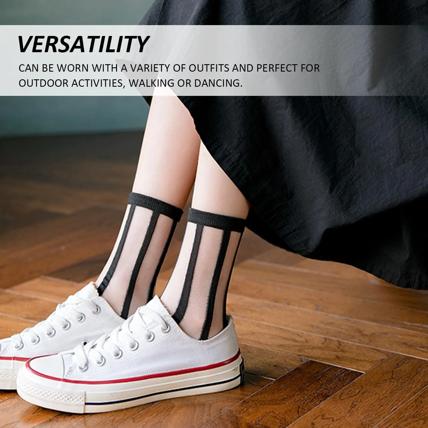 Шкарпетки Прозорі Чорні 5 пар Мереживо, фото №5 Шкарпетки Прозорі Чорні 5 пар Мереживо, фото №5