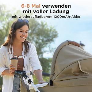 Молокоотсос электрический Jheppbay портативный, hands-free, 3 режима, 12 уровней, тихий (1 шт. в упаковке) synthetic.ua - Фото 1