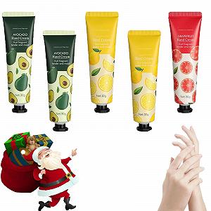 Набір міні-кремів для рук Christmas, подарунковий набір, 5 шт - Фото 1