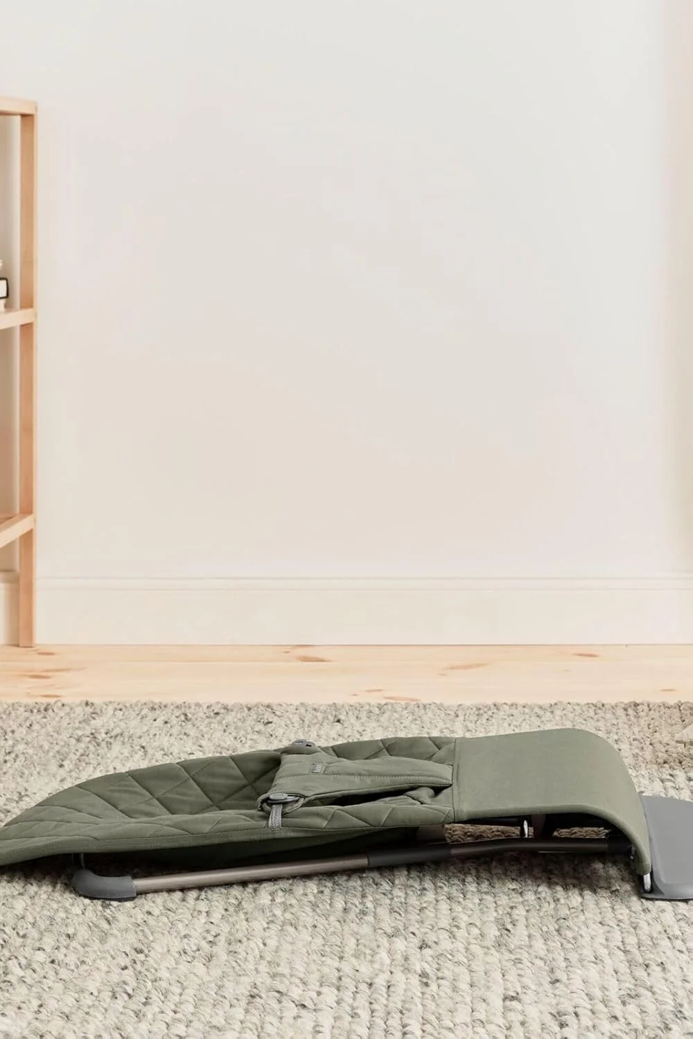 Шезлонг BabyBjörn Bliss / Dark Green / Woven Classic Quilt, фото №4