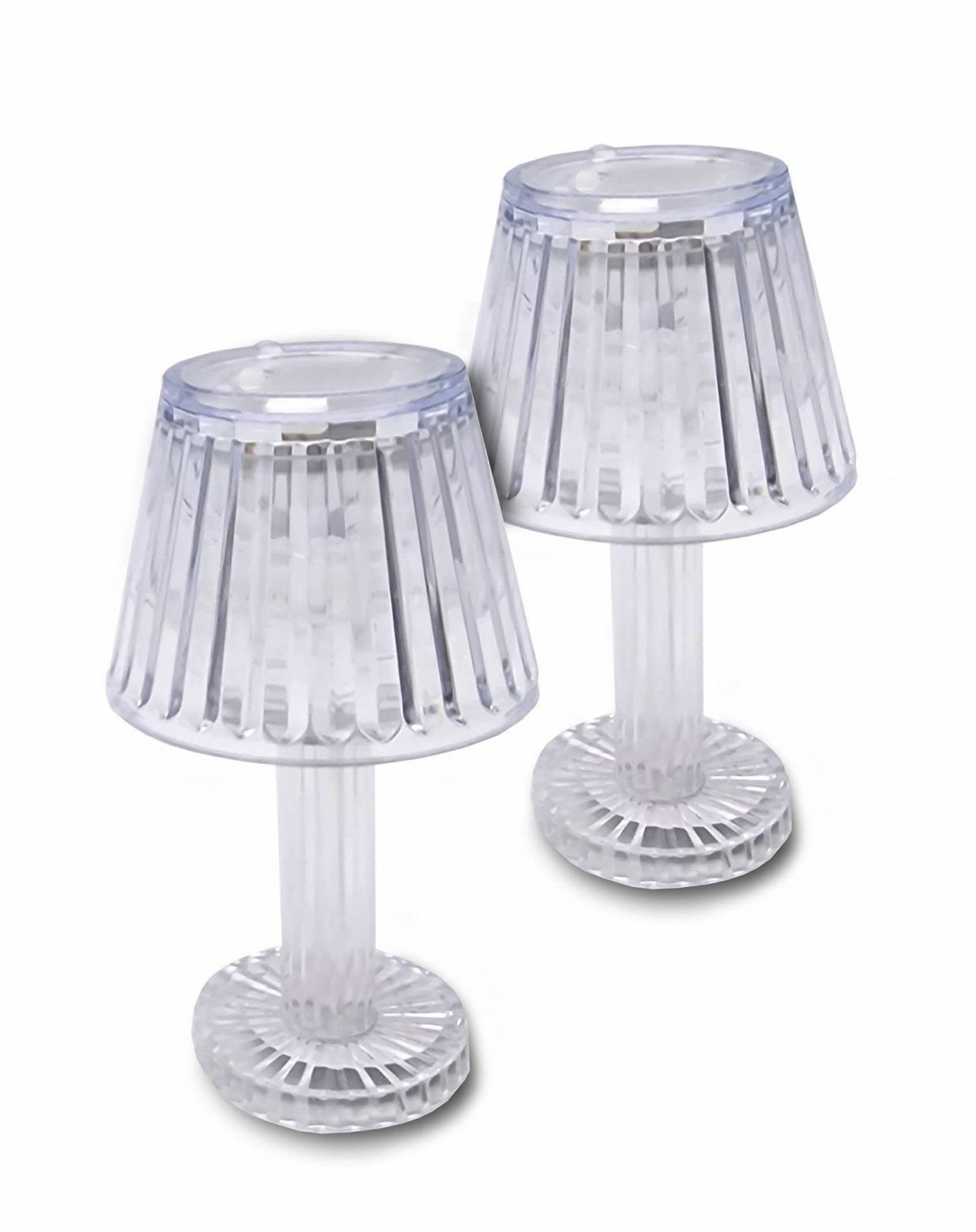 Настільна лампа Spetebo LED Mini Конічна 12 см Кришталевий вигляд Тепле біле світло Прозора, фото №2