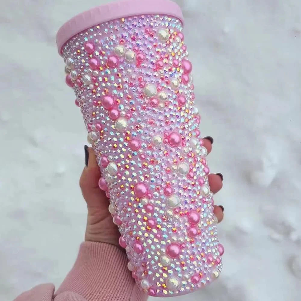 Мікс бісеру та страз Flat Back 3-10мм, Колір смолисті стрази та половинки намистин , нігтів, фото №2