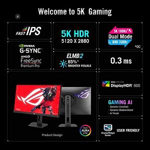 Монитор ASUS ROG Strix 5K XG27JCG (90LM0CE0-B01371) synthetic.ua - Фото 1