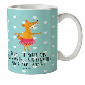 Кухоль Дитячий Mr. & Mrs. Panda Лисиця Балерина Рожевий - Фото 1