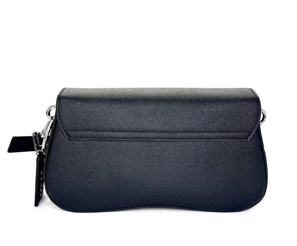 Женская сумка GUESS черная маленькая клатч качественная мини сумочка через плечо гесс, фото №3