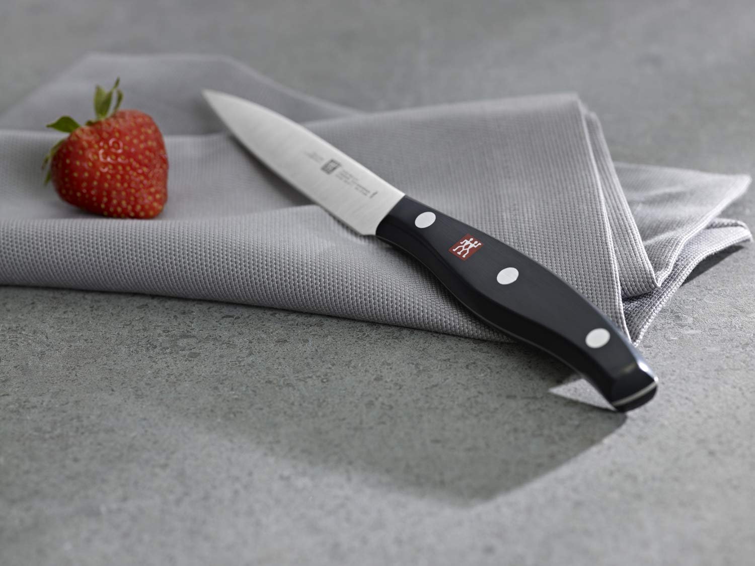 Набор ножей ZWILLING Twin Pollux, 3 предмета: нож для очистки/украшения, нож для мяса, нож шеф-повара, специальная нержавеющая сталь, пластиковая ручка, черный, фото №4