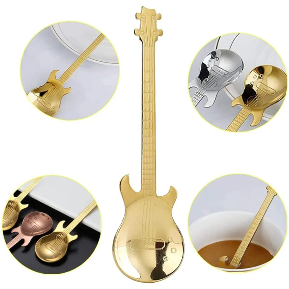 Набір з 2 гітарних ложок для кави, фото №4