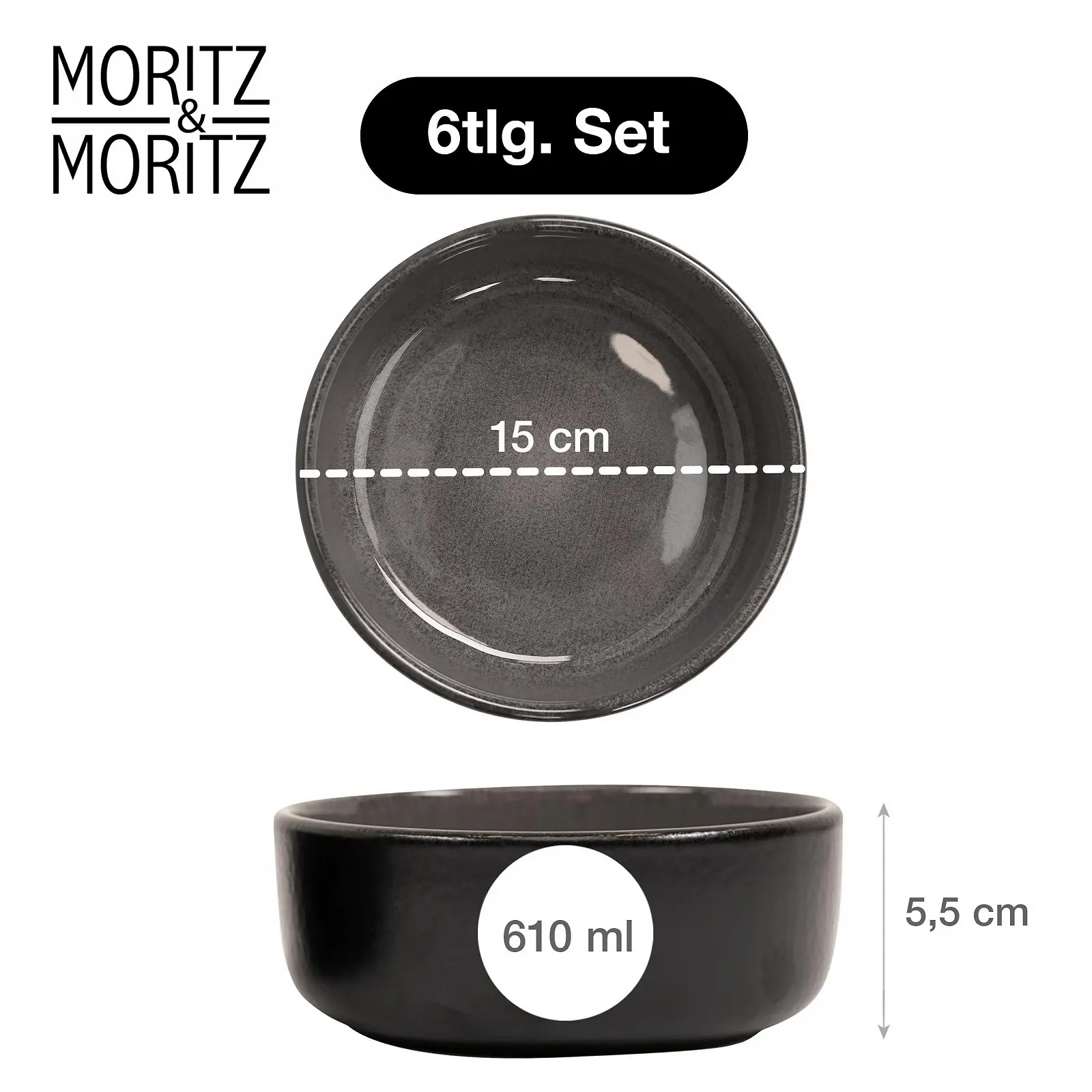 Миска Moritz & Moritz VIDA 6 шт. для хлопьев, фото №2