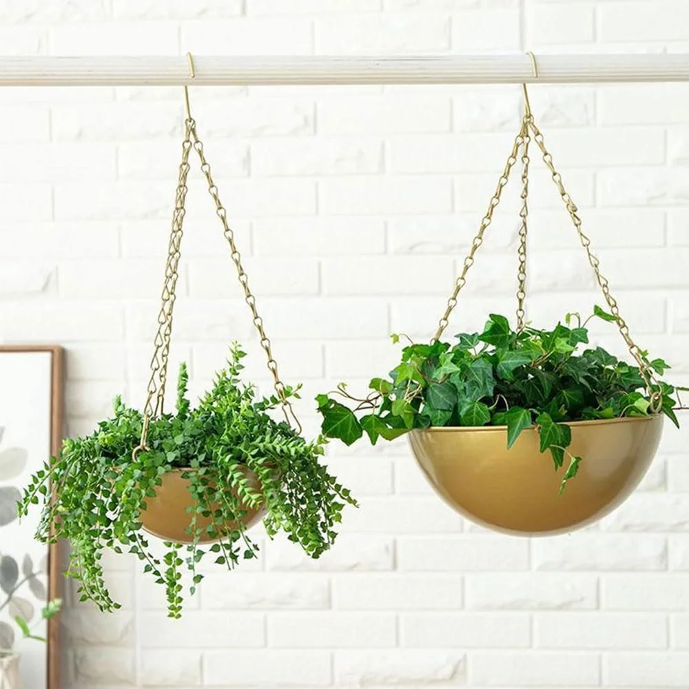 Цепочки для подвесных корзин набор 10 шт. 25 см Металл Золотистый, фото №7