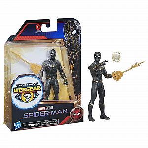 Фігурка Людина-павук Marvel Mystery Web Gear 15 см Чорно-золотий костюм, 1 аксесуар броні Mystery Web Gear і 1 аксесуар персонажа, Вік 4+ synthetic.ua - Фото 1