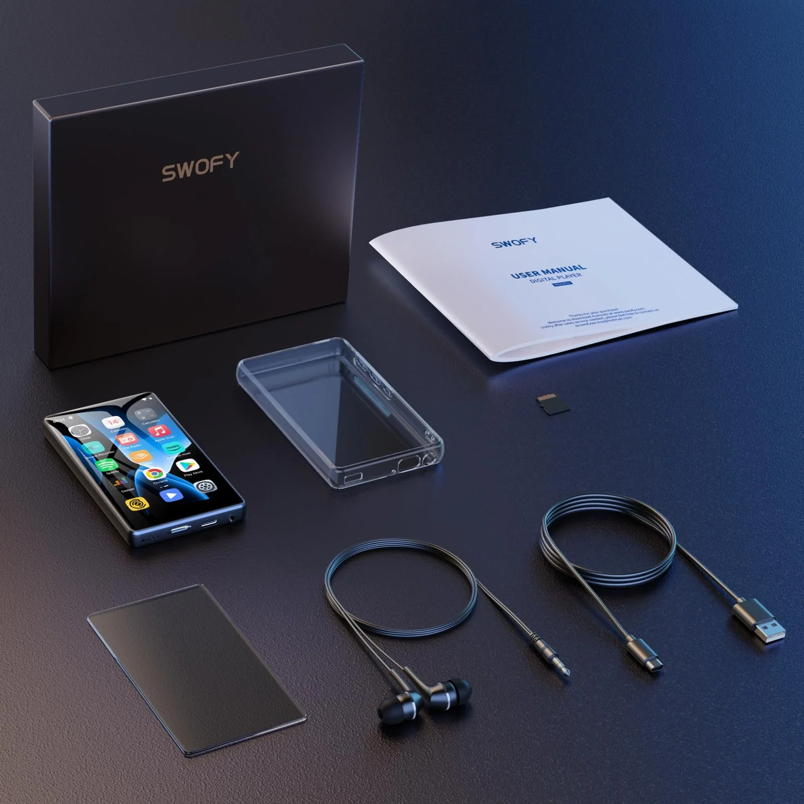 MP3 плеєр SWOFY 80 GB Bluetooth і WiFi, 4.0-дюймовий сенсорний екран, фото №8