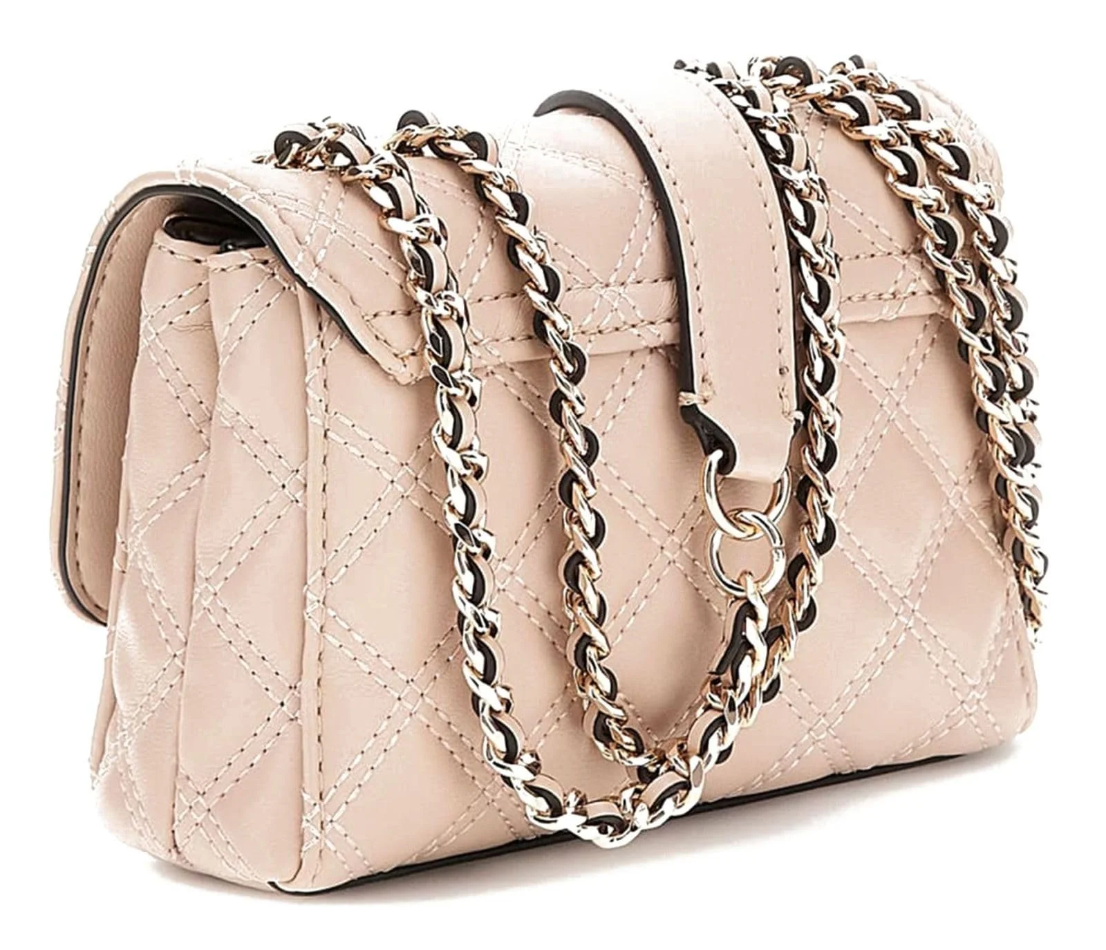Сумка через плече GUESS Giully Mini 2 Compartment Convertible Flap XS Світло-бежевий, фото №3