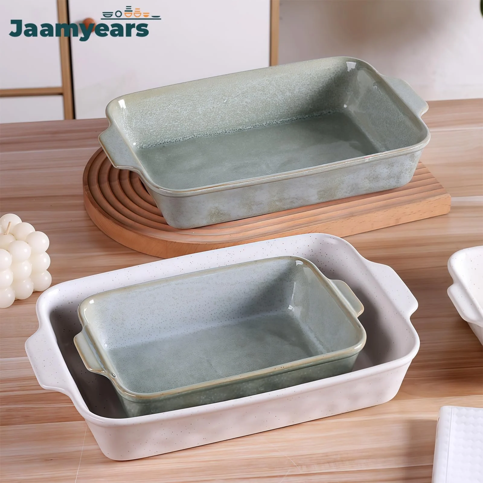 Форма для запікання керамічна для лазаньї термостійка, фото №5