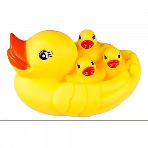 Набор игрушек для ванны Утка Резиновая Игрушка для ванны 4шт - Фото 1