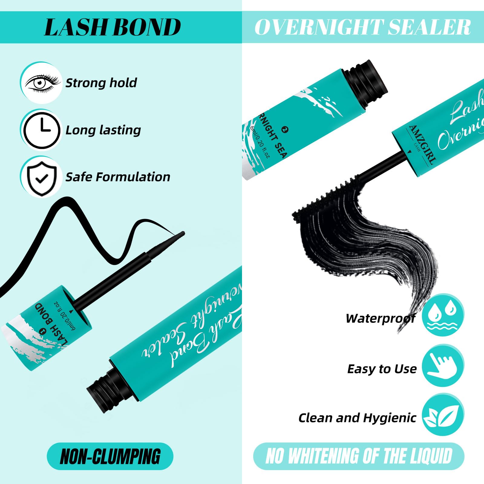Клей для вій ALASH Lash Bond Seal для накладних вій Латекс Без білий 10 мл, фото №3