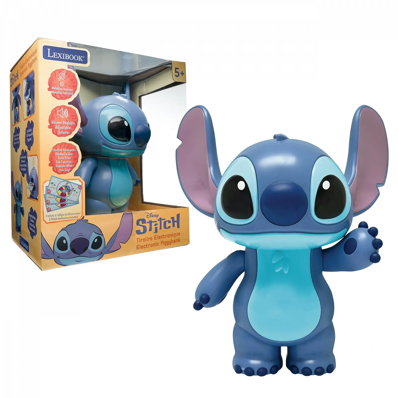 Електронна скарбничка Lexibook Disney Stitch JG140D Велика місткість Звукові ефекти та музика, фото №1
