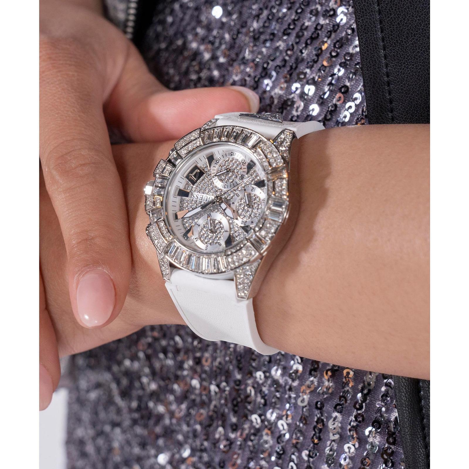 Часы GUESS Iconic 40TH GW0814L2 Женские Силиконовые, Белые, Ремешок, фото №9