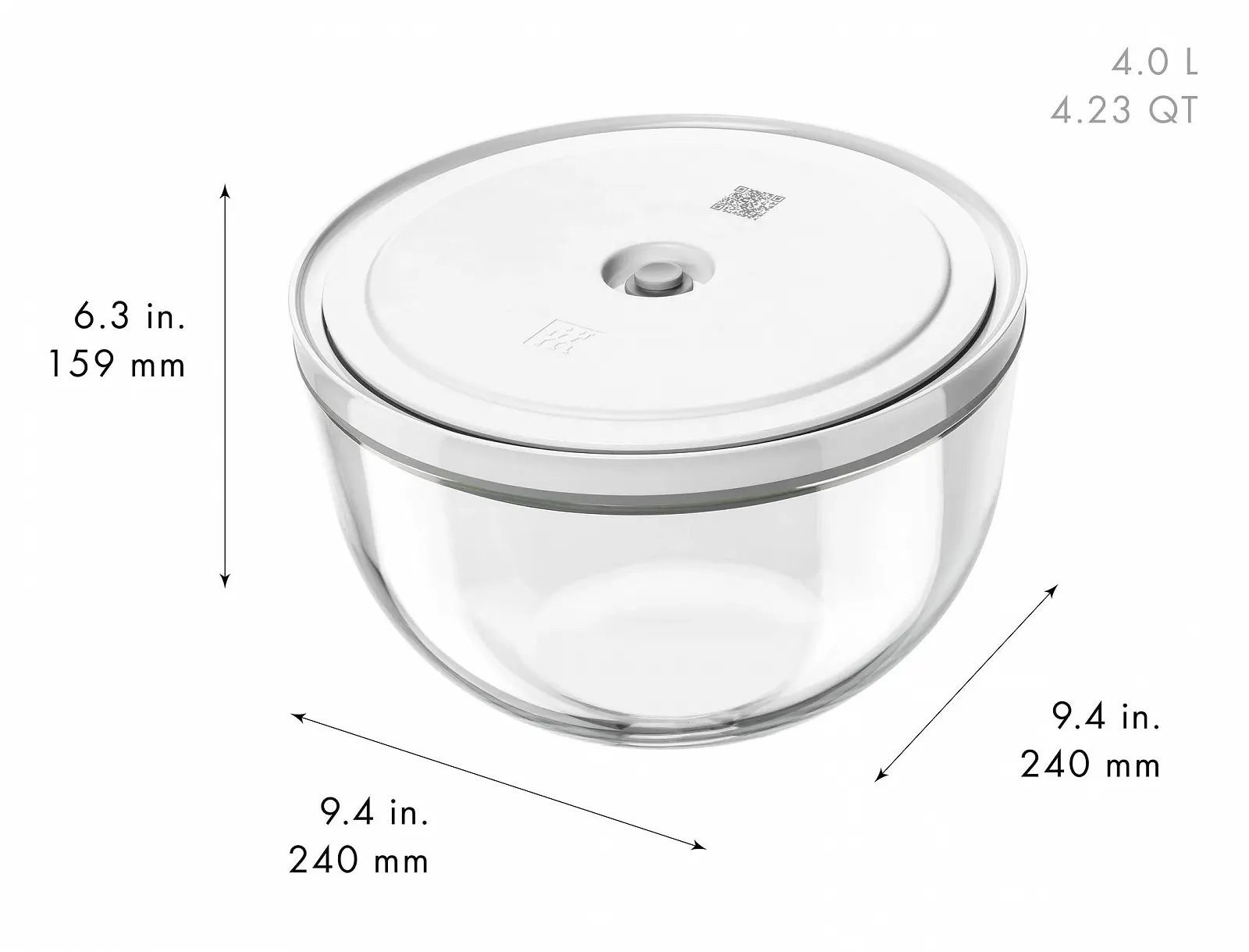 Набір мисок Скляна прозора ZWILLING Fresh & Save 6 шт, S-12 см, M-18 см, L-24 см, фото №3 Набір мисок Скляна прозора ZWILLING Fresh & Save 6 шт, S-12 см, M-18 см, L-24 см, фото №3