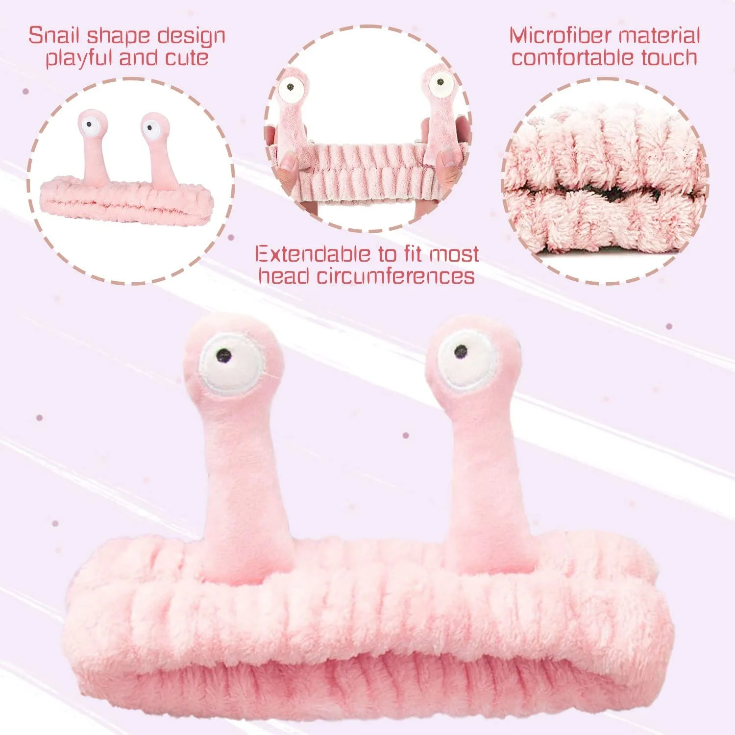 Пов'язка на голову для вмивання обличчя, фото №3 Пов'язка на голову для вмивання обличчя, фото №3