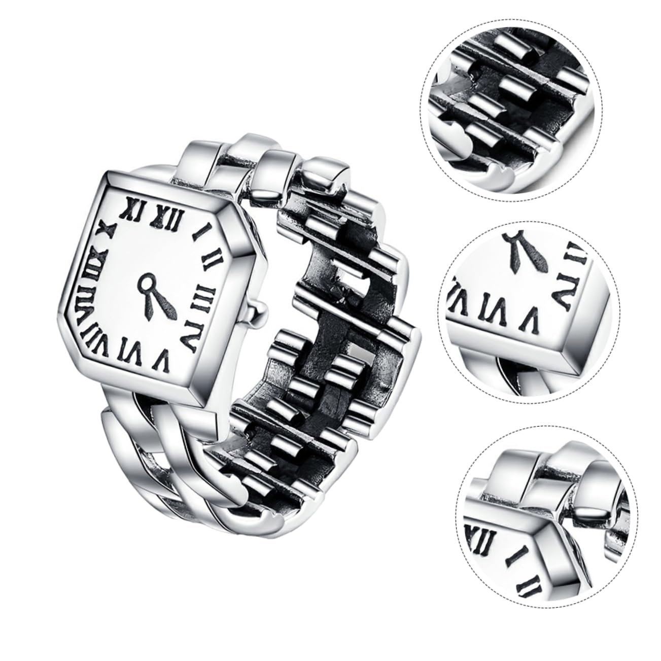 Годинник-кільце Healvian Срібний для жінок, фото №4 Годинник-кільце Healvian Срібний для жінок, фото №4